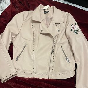 Faux leather jacket